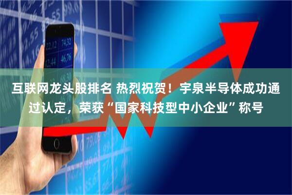 互联网龙头股排名 热烈祝贺！宇泉半导体成功通过认定，荣获“国家科技型中小企业”称号