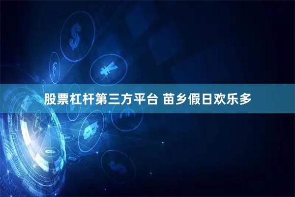 股票杠杆第三方平台 苗乡假日欢乐多