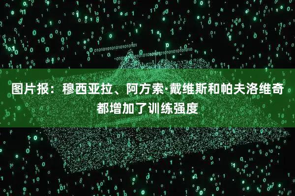 图片报：穆西亚拉、阿方索·戴维斯和帕夫洛维奇都增加了训练强度