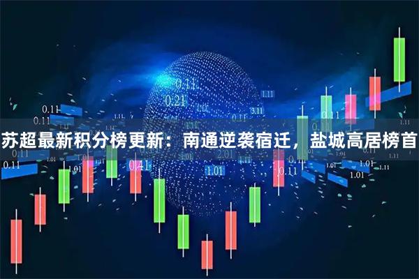苏超最新积分榜更新：南通逆袭宿迁，盐城高居榜首